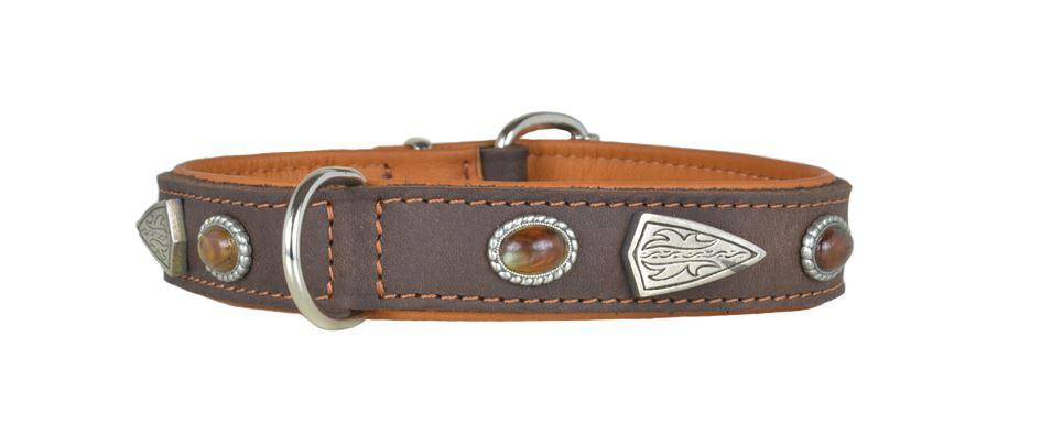 Hundehalsband leder schmuckhalsband