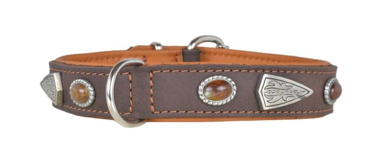 Hundehalsband leder schmuckhalsband